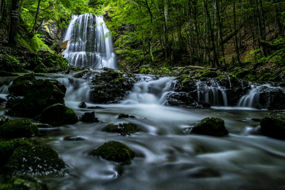 Nature landscape waterfalls