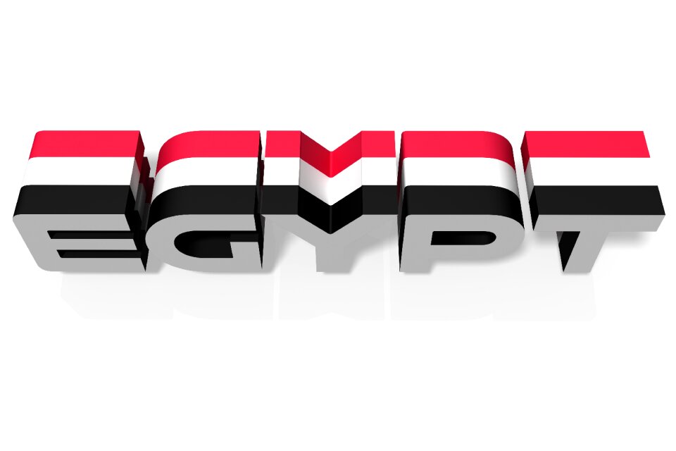 Egyptian 3d flag egypt 3d