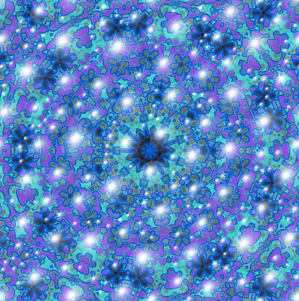 Warp blue galaxy Free illustrations
