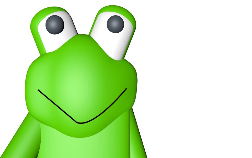 High amphibian toad