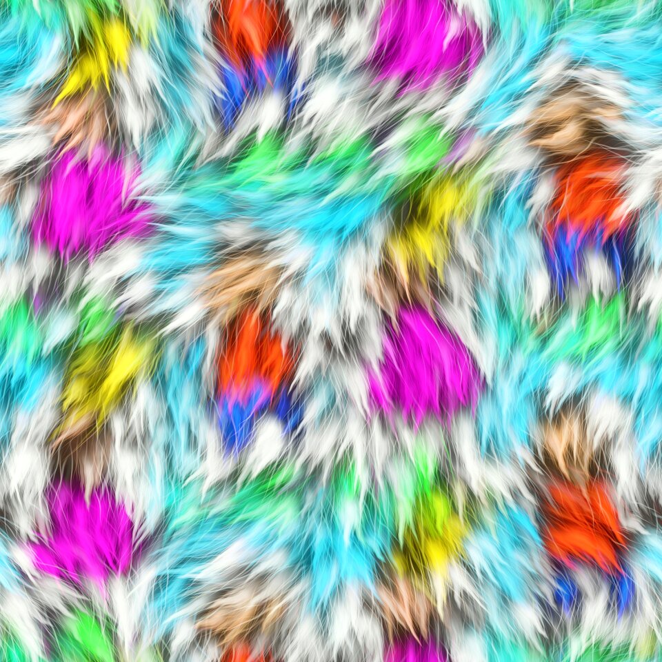 Material pattern fur