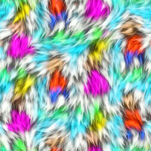 Material pattern fur
