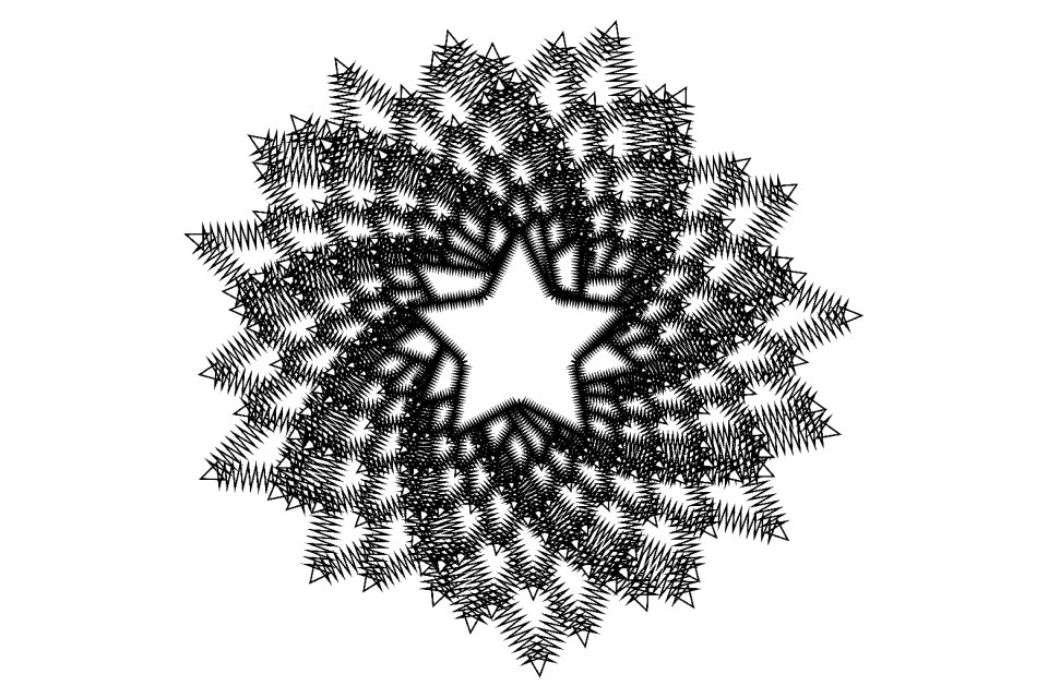 Throwing star decoration stars design