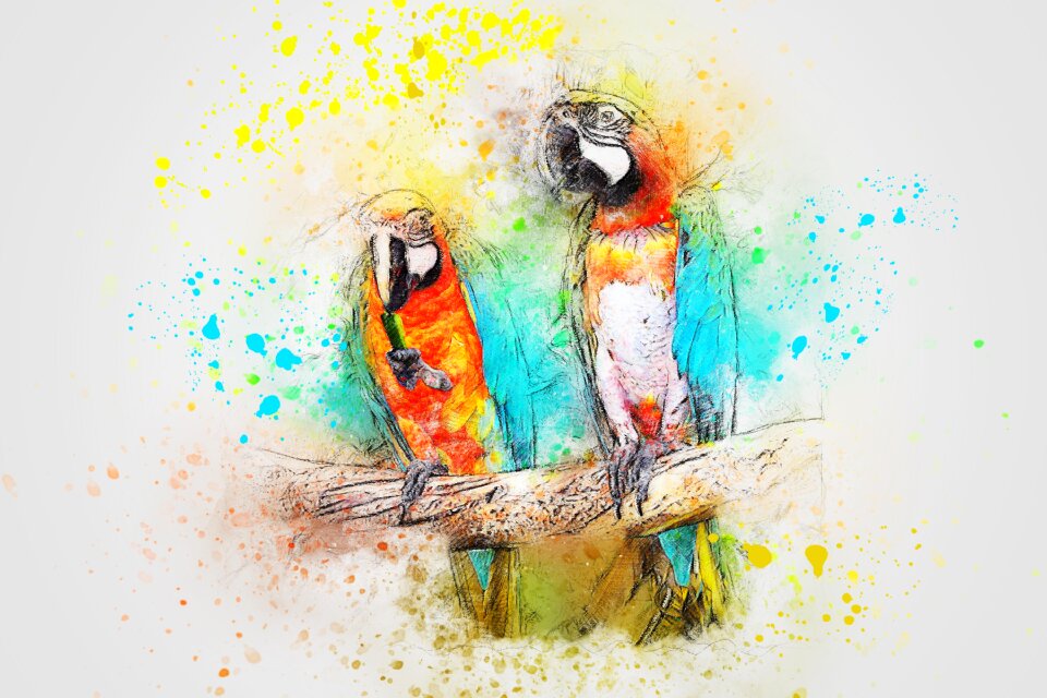 Art abstract watercolor