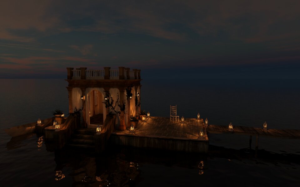 Romantic sea water