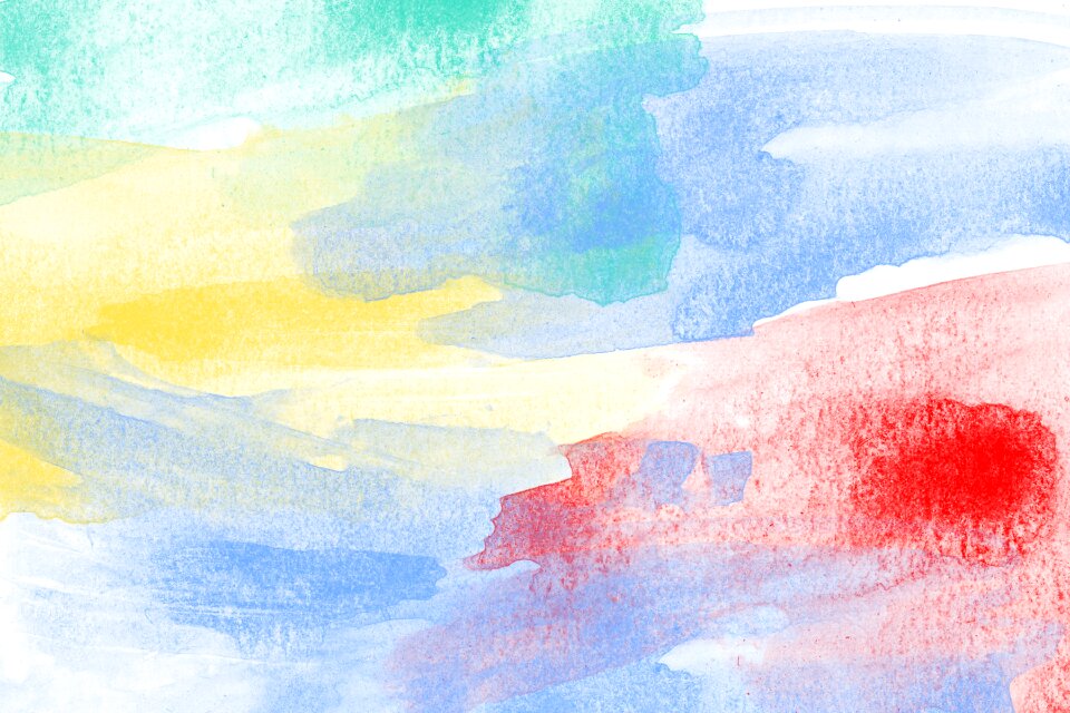 Watercolor vintage colorful