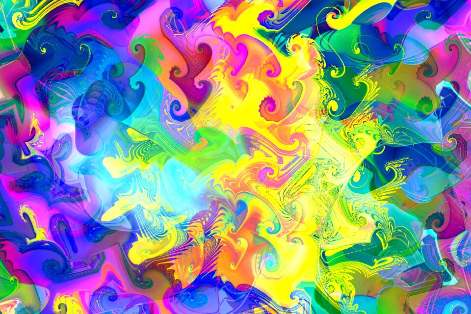 Watercolor vintage colorful