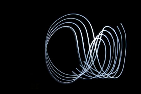 Long exposure night light traces