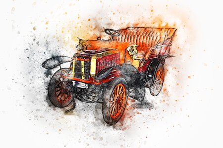 Abstract watercolor vintage