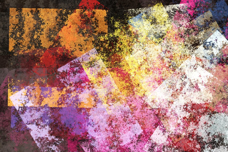 Watercolor vintage colorful