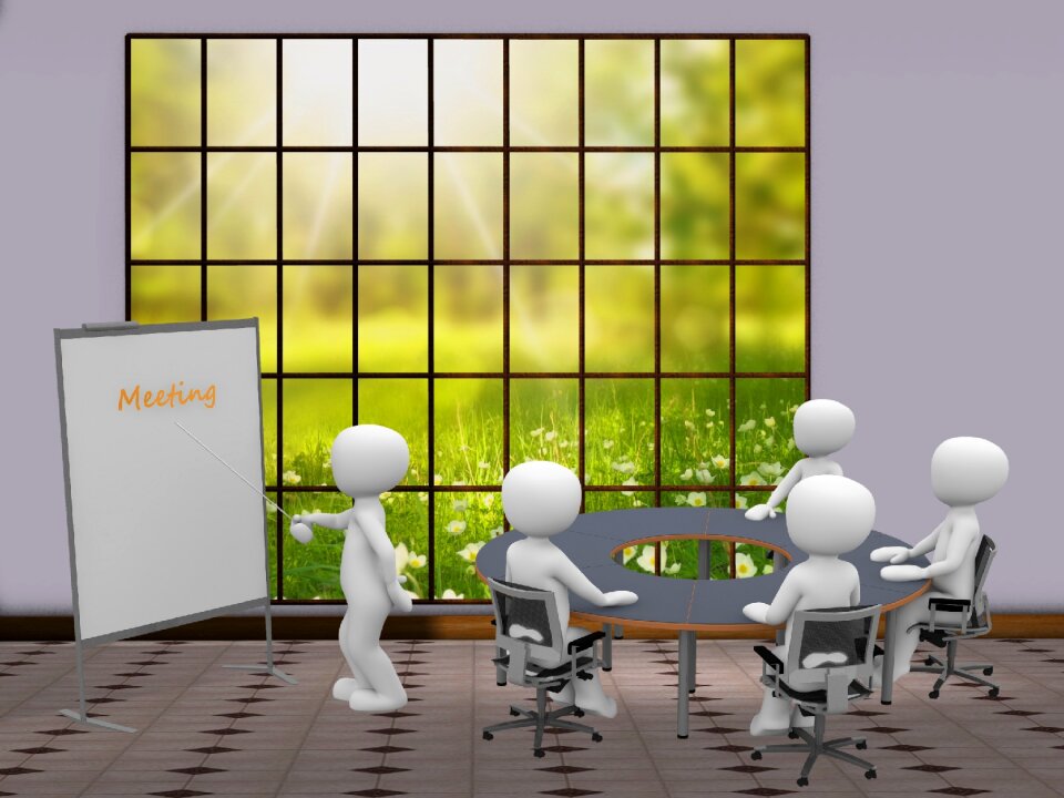 Group team meeting business