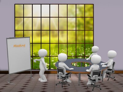 Group team meeting business