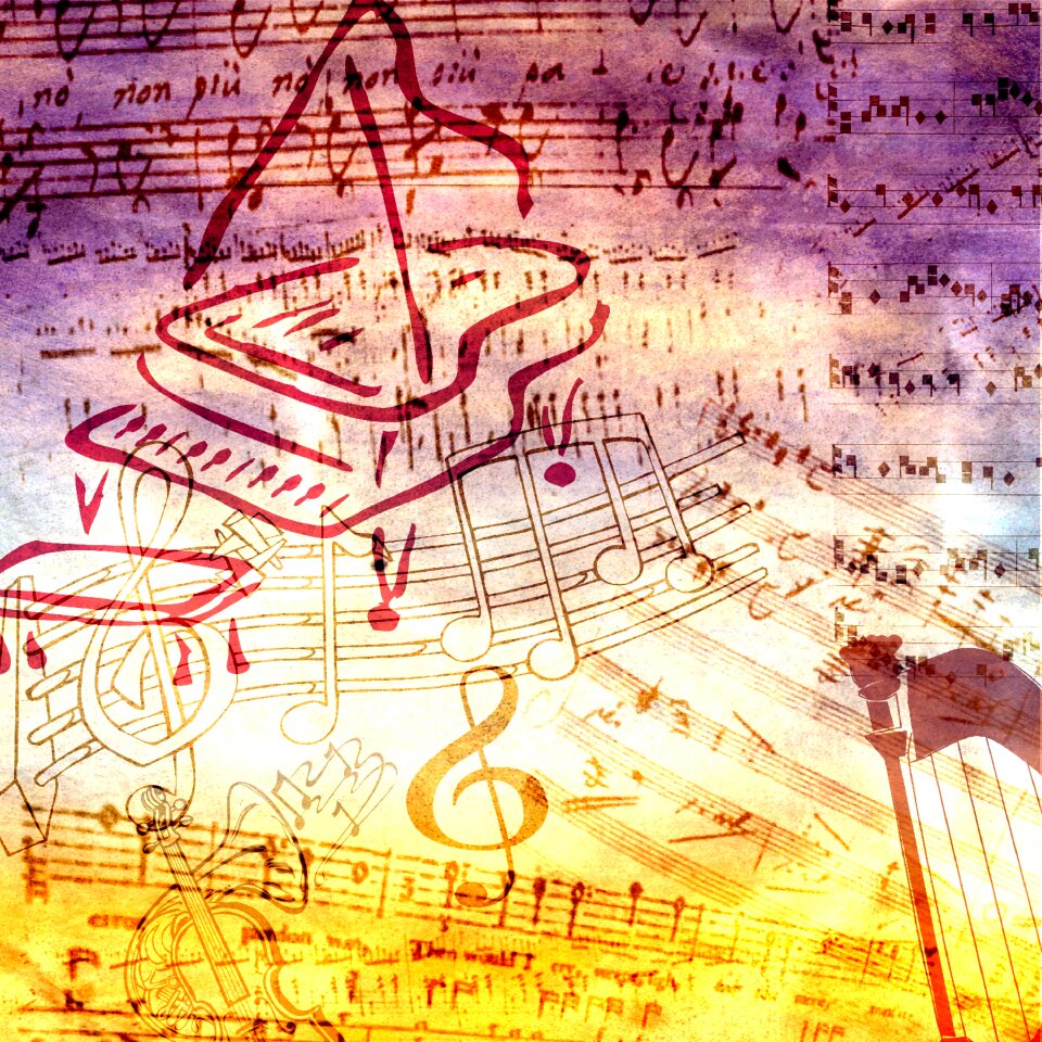 Music scrapbook vintage