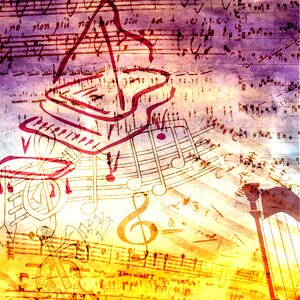 Music scrapbook vintage
