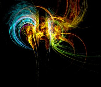 Colorful digital swirl