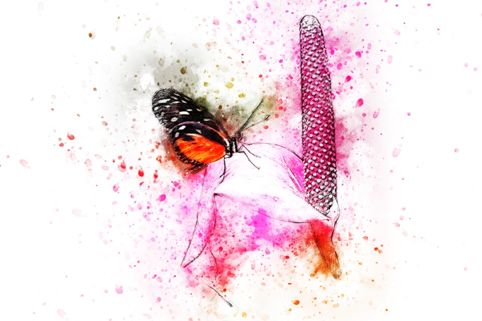 Art abstract watercolor