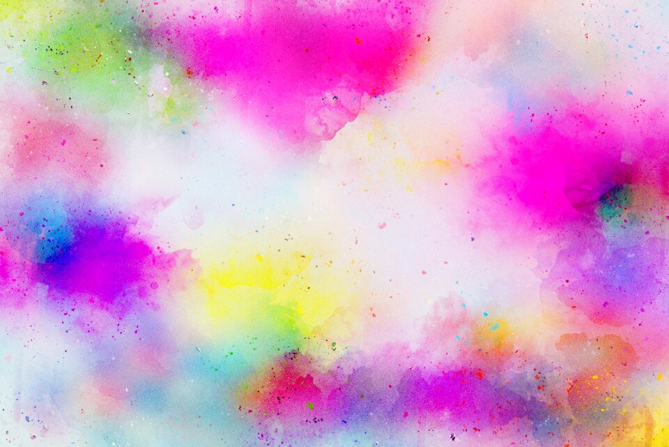 Watercolor vintage colorful