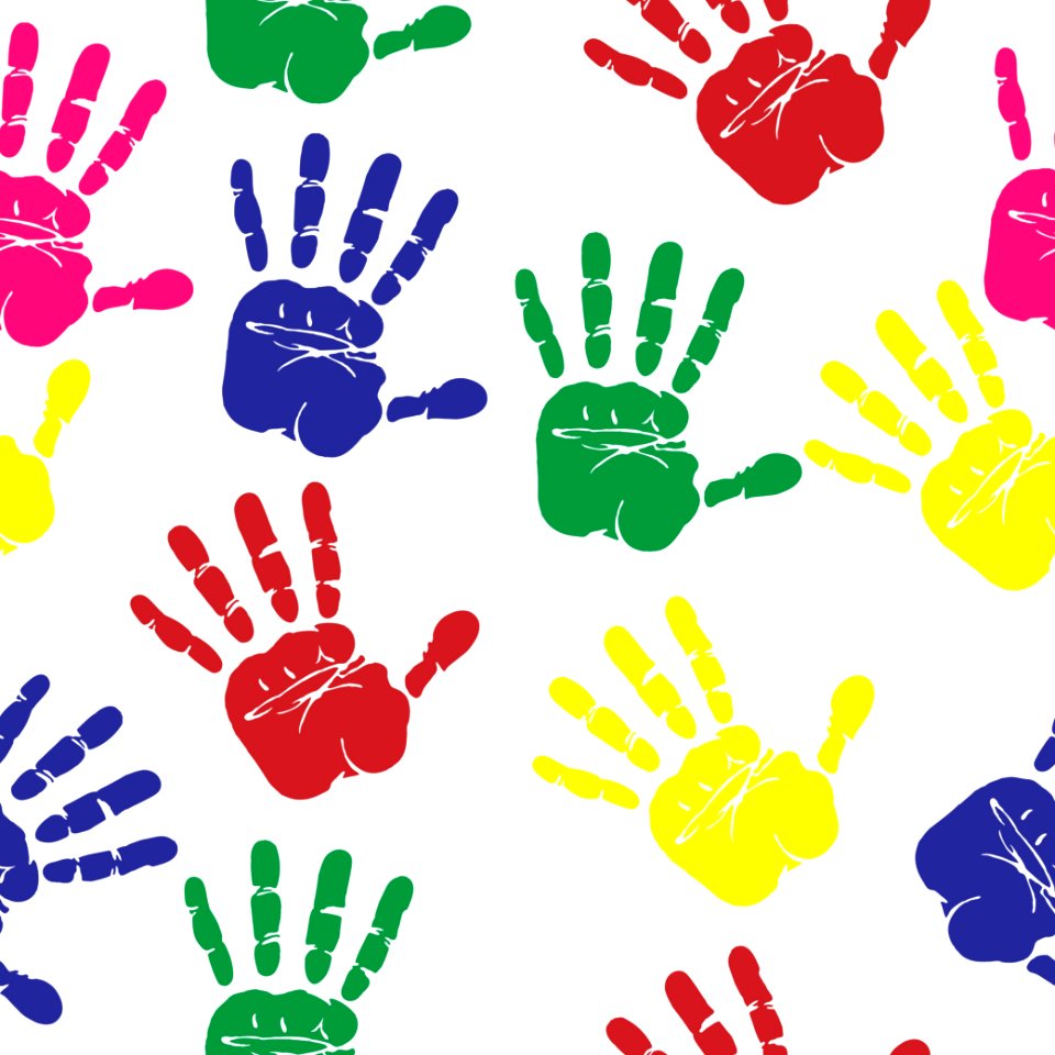 Hand white paint