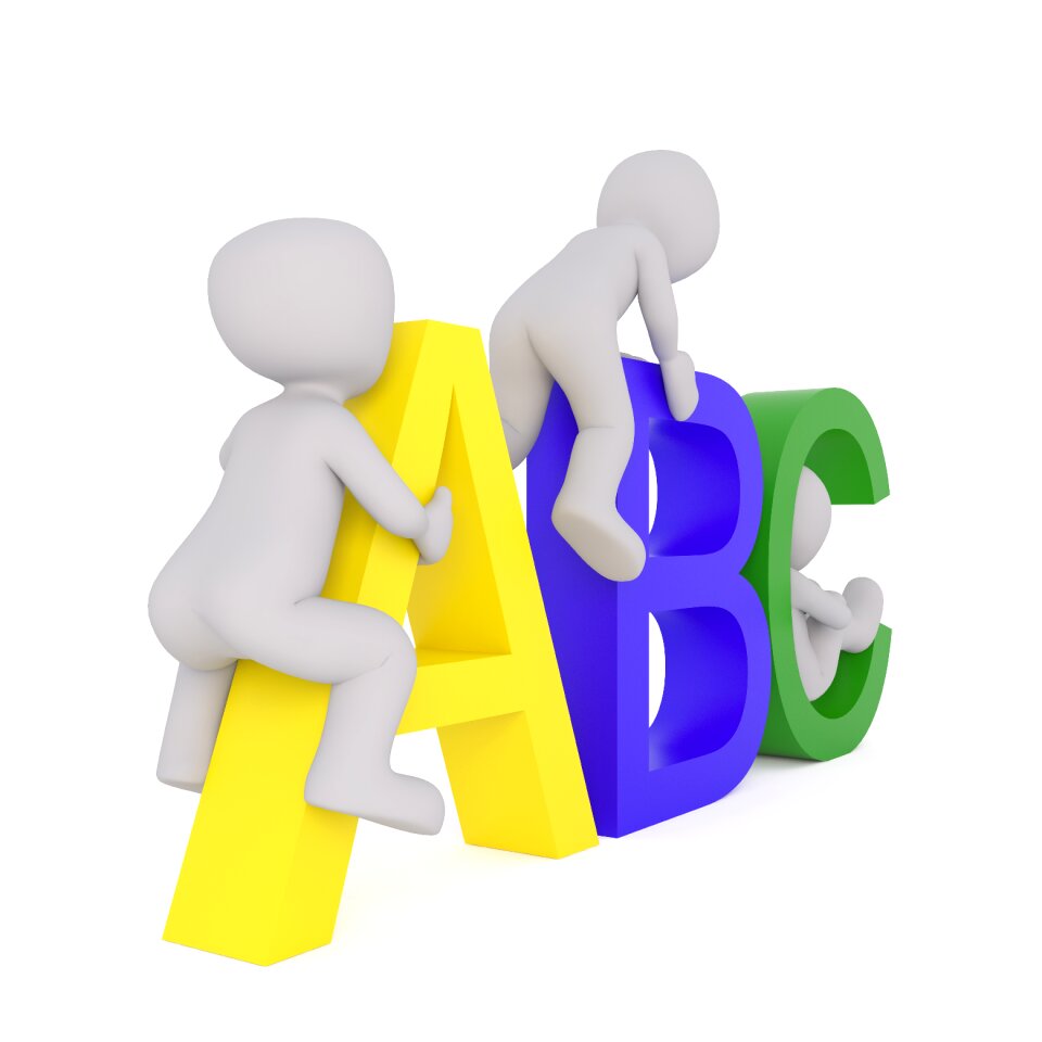 C abc male letters