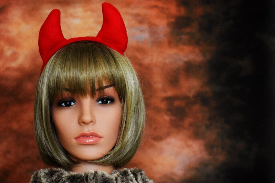 Face costume horns