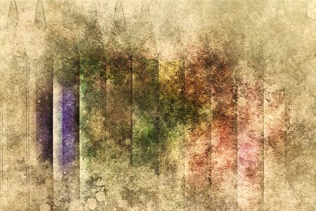 Watercolor vintage colorful