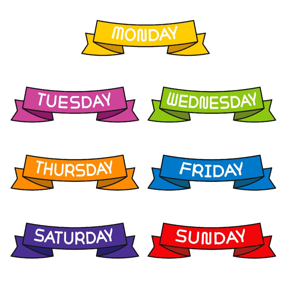 Monday tuesday wednesday