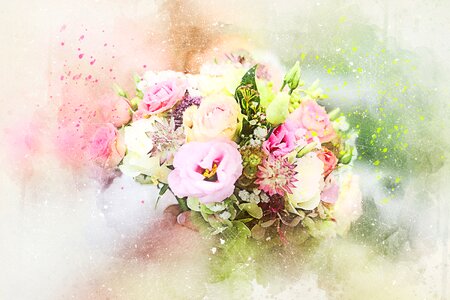 Abstract nature wedding