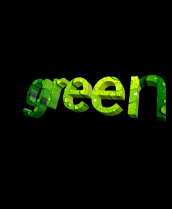 Text design black bg
