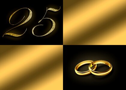 Number 25 silver wedding greeting card