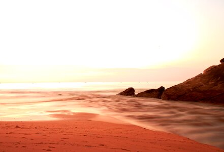 Beach rest sunset