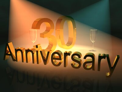 Business anniversary 30 Free illustrations