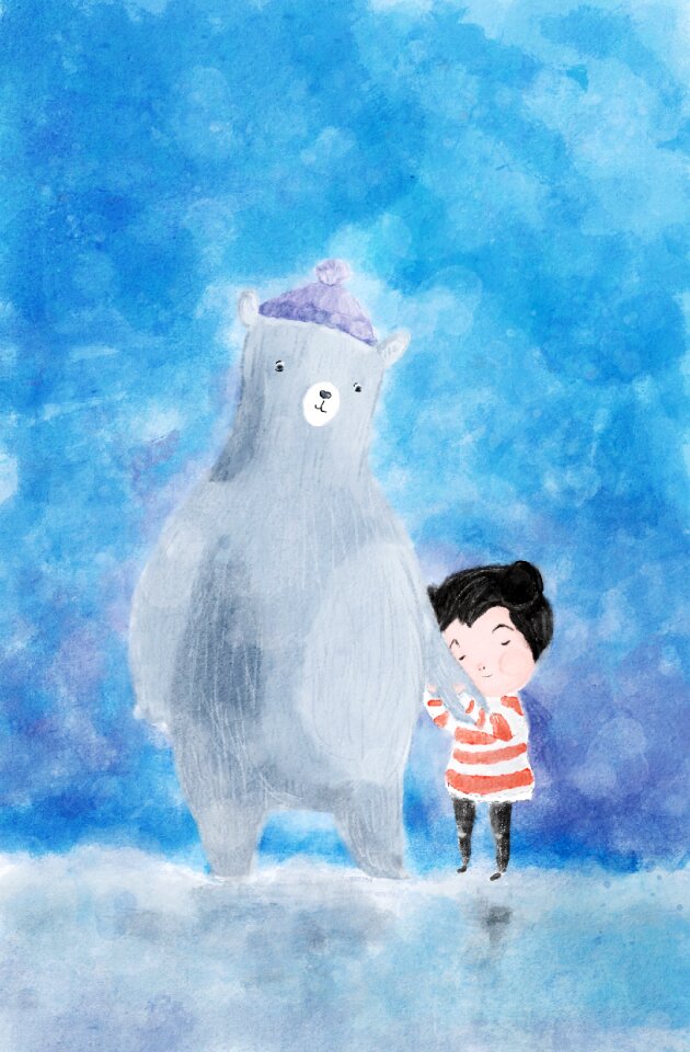 Friendship winter blue