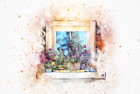Art abstract watercolor