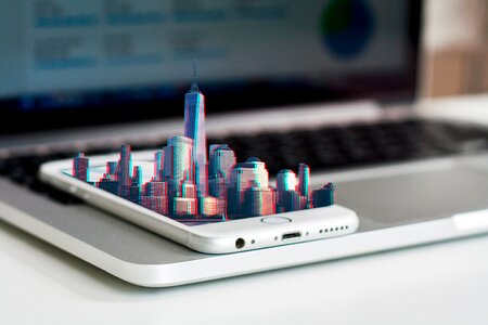 Smartphone city Free illustrations