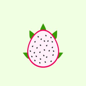 Flat design fruits health Free illustrations