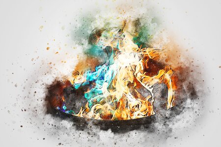 Abstract watercolor vintage