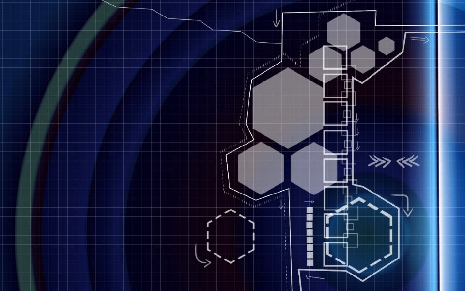 Geometric blue technology Free illustrations
