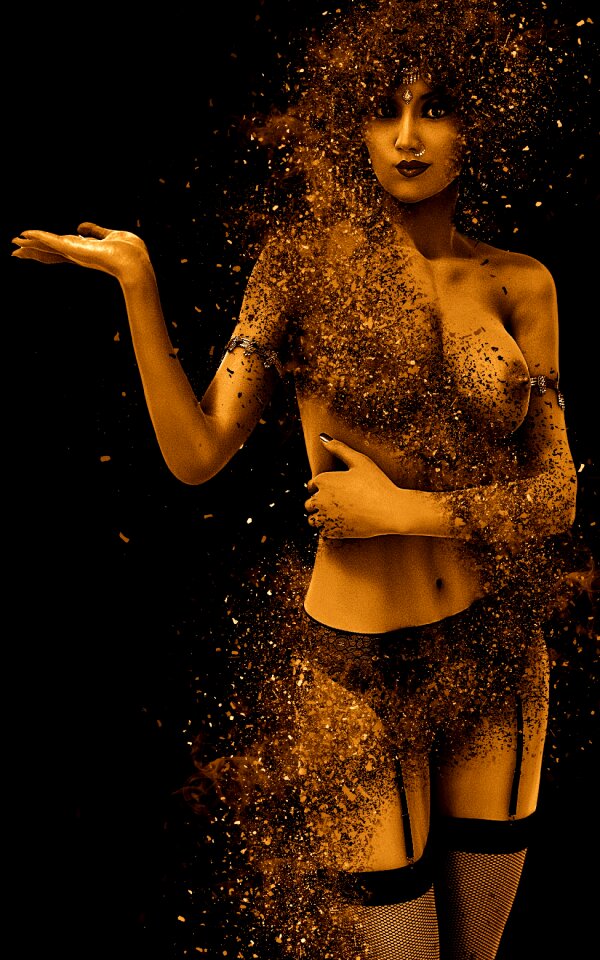 Naked breasts erotic