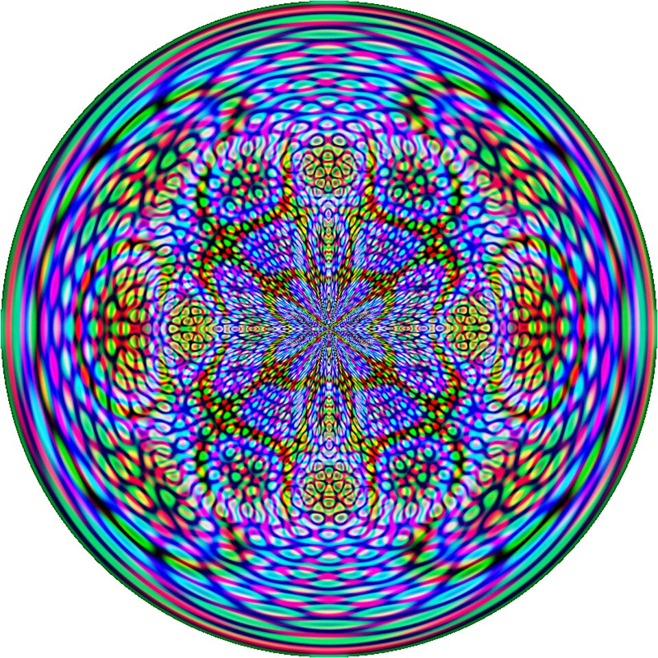 Kaleidoscopic texture symmetrical