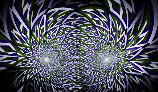 Mirror flowers pattern