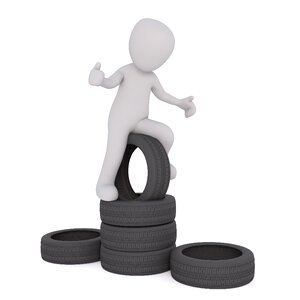 Summer tires tyre stack old tires