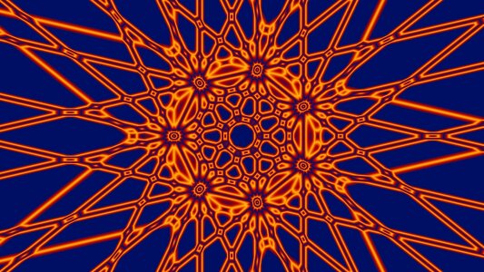 Pattern blue orange