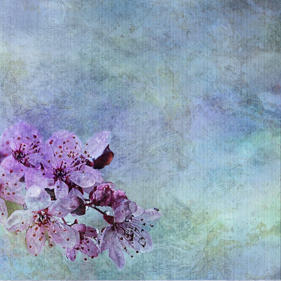 Blue green purple bloom Free illustrations