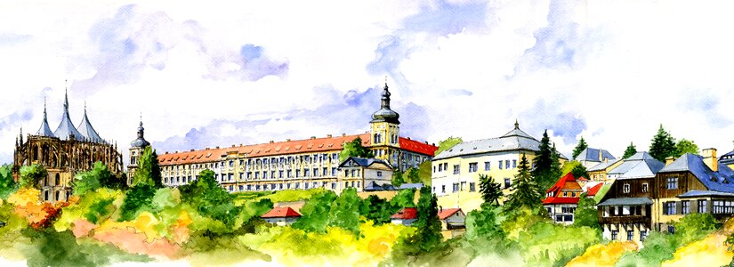 Czech republic panorama Free illustrations