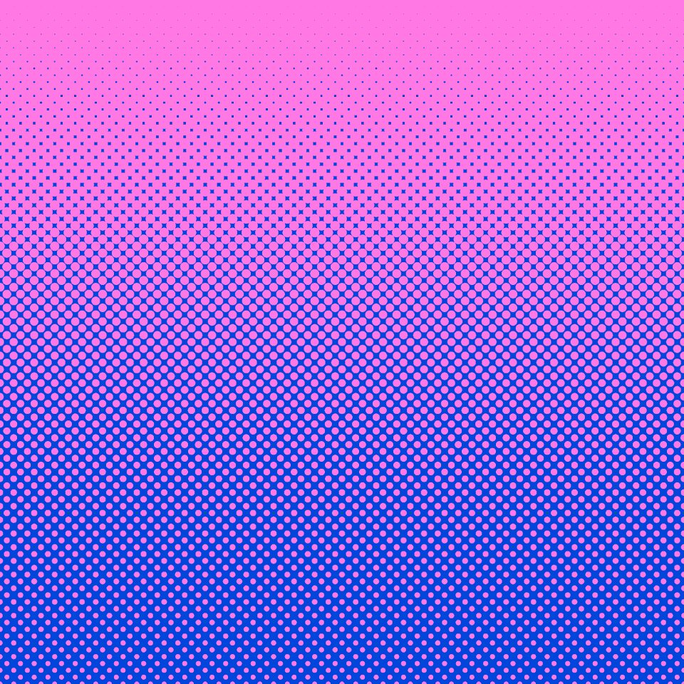 Halftone circles texture