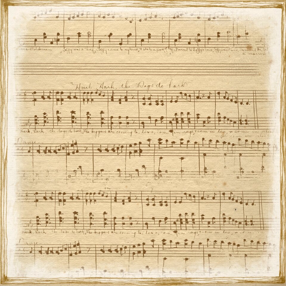 Notes sheet music background