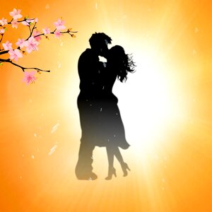 Kissing in love love