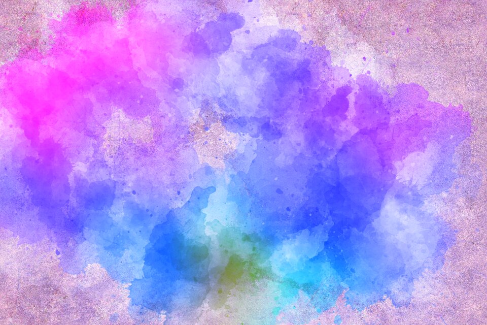 Watercolor vintage colorful