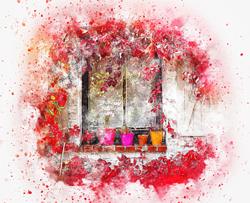 Art abstract watercolor