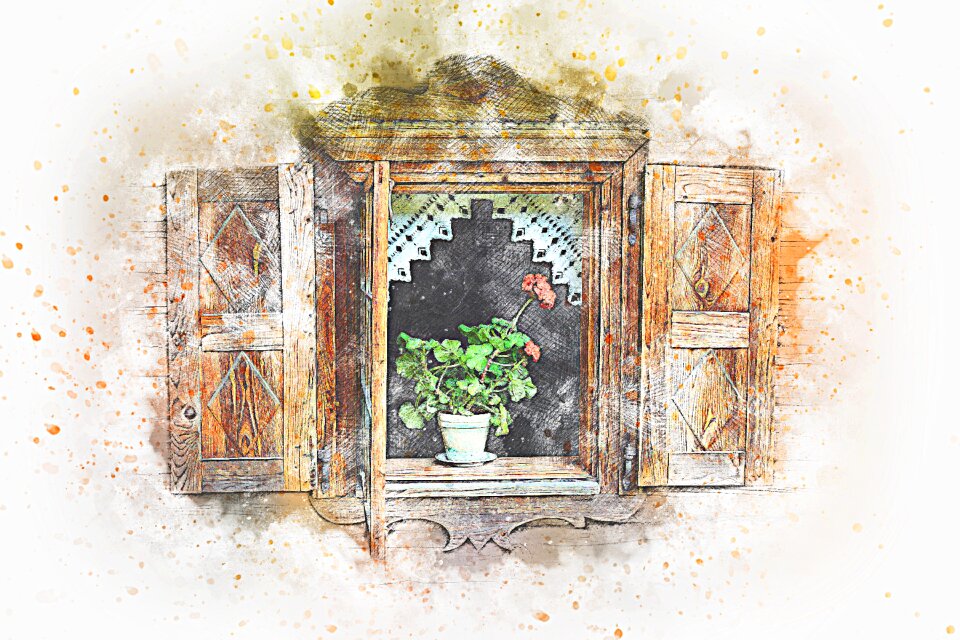 Art abstract watercolor
